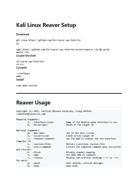 incursion try out with Reaver – Kali Linux Tutorial