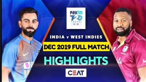ind vs wi t20 2019 highlights