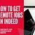indeed jobs remote work from home part time