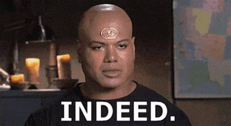 this is that first episode where Teal'c is like a cat that just isn't