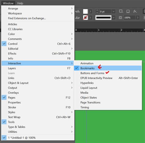 Indent Bookmarks In Adobe