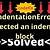 indentationerror expected an indented block