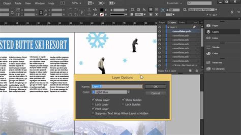 indesign layers