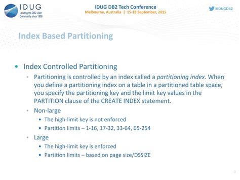 Index Controlled Partitioning Db2