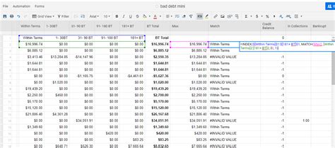 Index Match Only Returning First Value