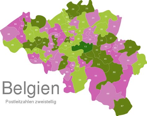 index of belgian localities by postal code