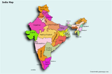 India Map (Laminated Chart) (Size 48cm x 73cm) Buy India Map