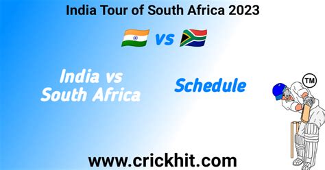 india a tour of south africa 2023