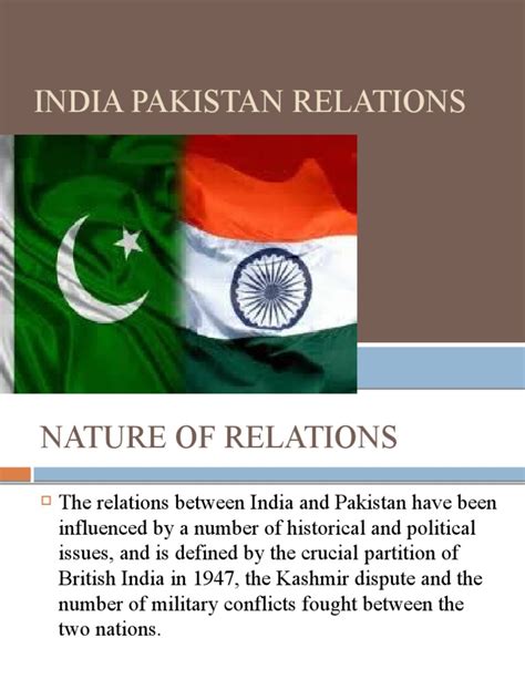 india pakistan relations pdf