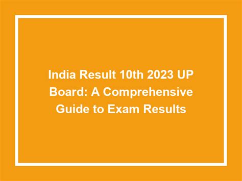 india results 10th 2023