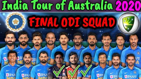 india squad for australia odi