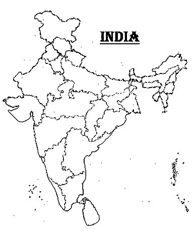 india state map without names