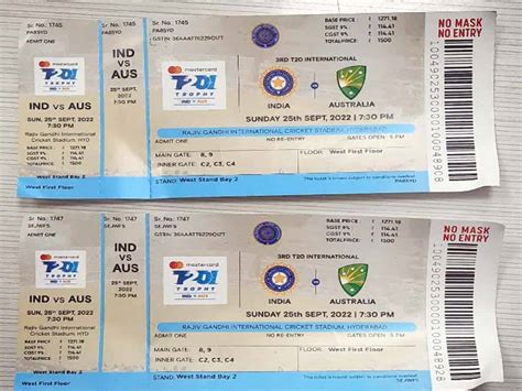 india vs australia hyderabad match tickets