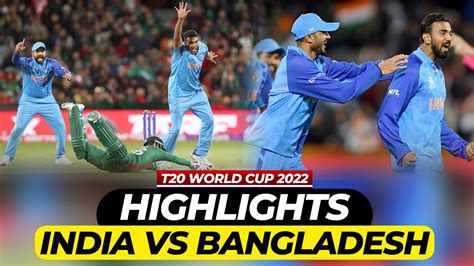 india vs bangladesh t20 world cup 2022