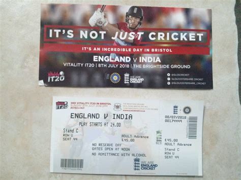 india vs england tickets
