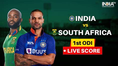 india vs south africa 1st odi live score
