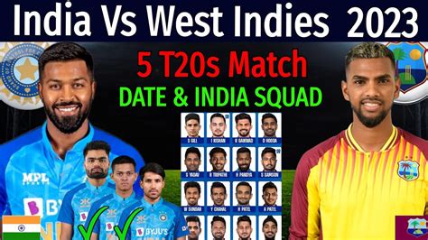 india vs west indies t20 series squad