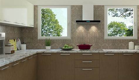 Indian Modern Modular Kitchen With Window Glossy Green Infuse Vitality To This