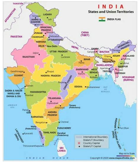 Cyber Resources for Journalists Political map of India