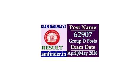 Indian Railway Group D Result 2019 RRB Application Rejected ue To Photo/Sign