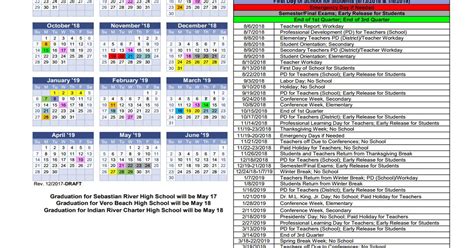 Indian River County School Calendar