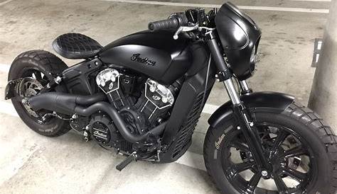 Indian Scout Bobber Custom build by Moore Speed Racing Poole UK