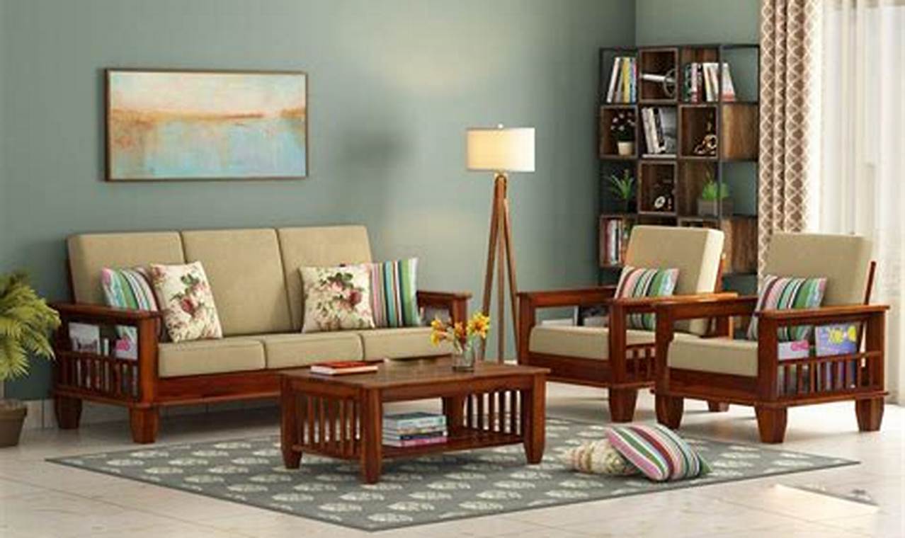 indian teak living room furniture