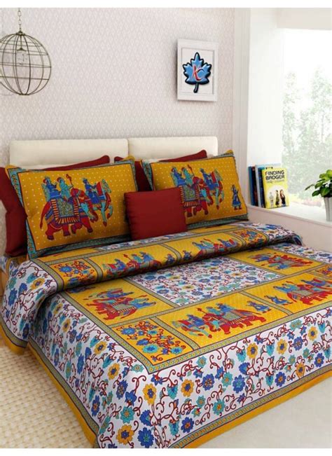 Indian Bed Sheets Cotton