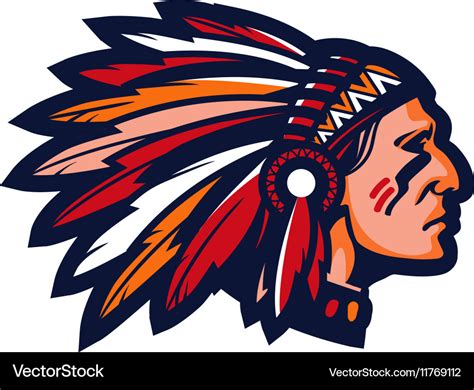 indian chief logo design
