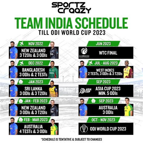 indian cricket match schedule