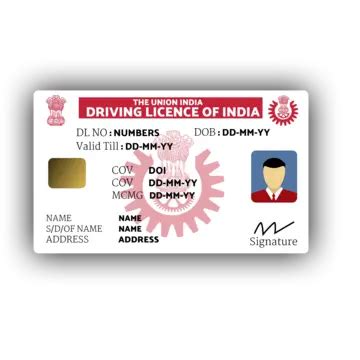 indian driving licence png