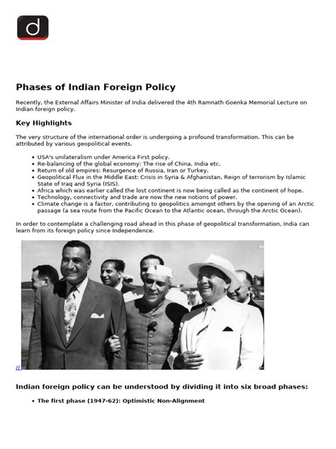 Watch Indian Foreign Policy Notes Pdf Update