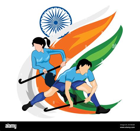 Indian Hockey Vector