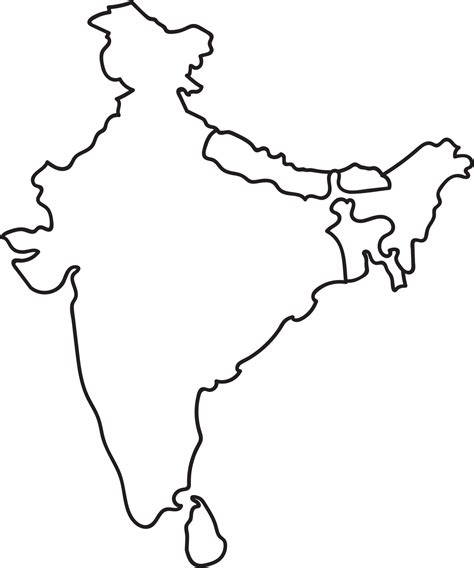 indian map outline png