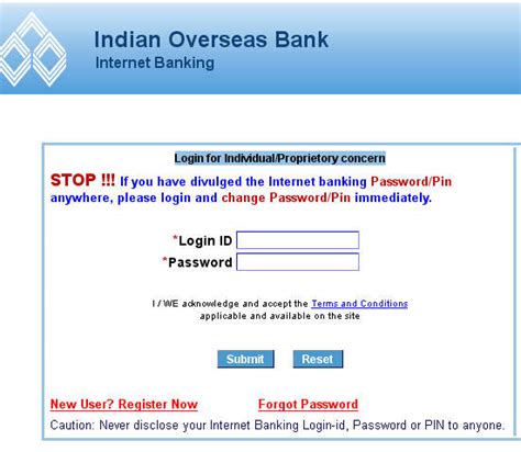 indian overseas bank net banking login