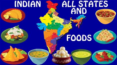 indian state food chart