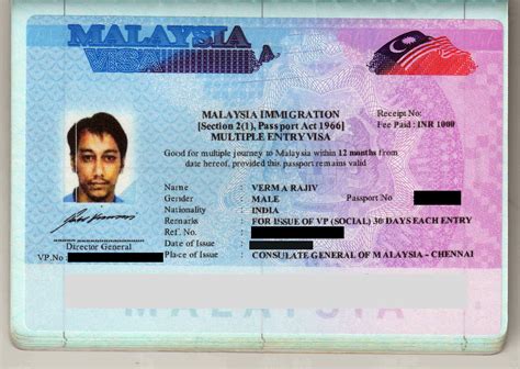 indian visa fee for malaysia