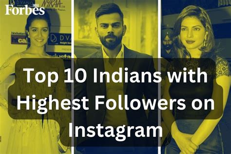 indian with highest instagram followers