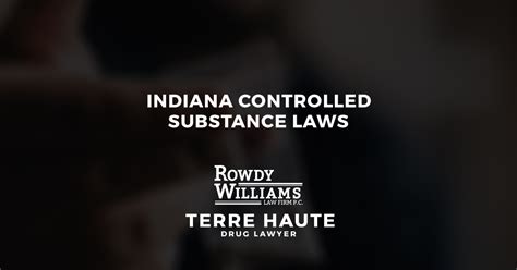 indiana control substance law