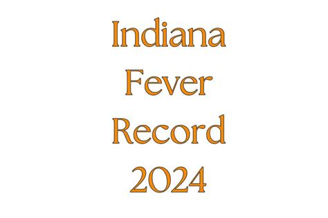 indiana fever record