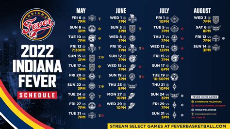 indiana fever schedule tickets