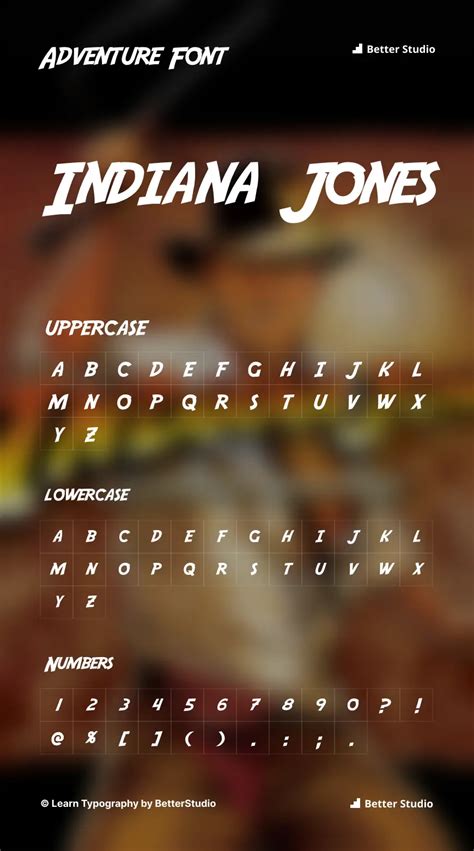 indiana jones font free download