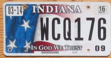 indiana license plate numbers