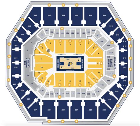 indiana pacers arena seating chart