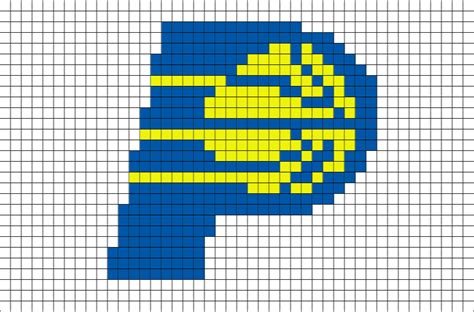 indiana pacers logo pixel art