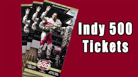 indianapolis 500 tickets for sale