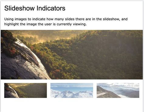 Indicators Slider Javascript