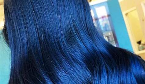 Trendy Hair Color Satiny Indigo Blue Hair Color 