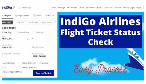 Indigo Flight Ticket Status Checking Airlines E Print Out