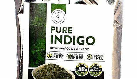 Indigo Powder For Hair Color 100 Black/Blue Dye. Pure Plant Based
